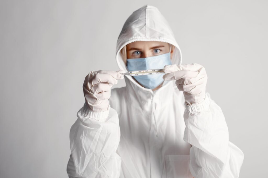 what sequence of events leads to an infection occurring within healthcare settings?