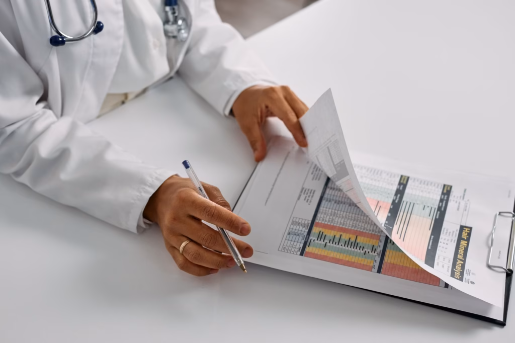 A clinician reviewing a patient chart, illustrating ICD‑10 coding in practice