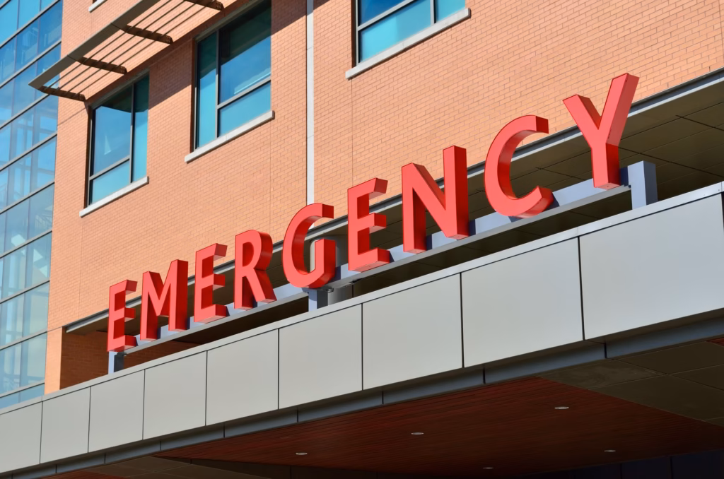 Family preparing for an urgent care visit with a comfort item