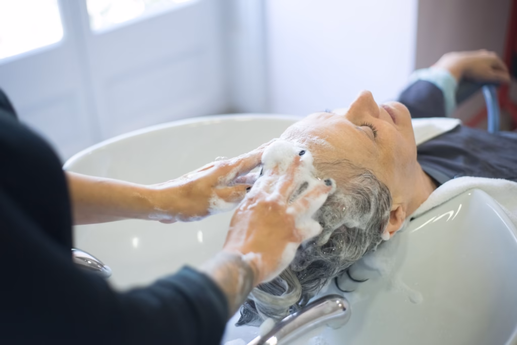 Gentle scalp cleansing post‑procedure supports healing and reduces infection risk